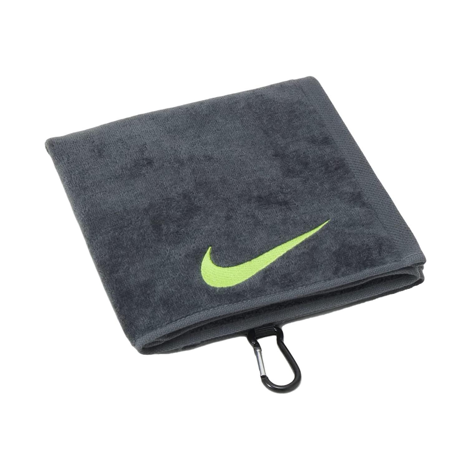 나이키 Nike Performance Golf Towel One Size Anthracite/Volt Nike Performance Golf TOWEL-BL/GOLD 00055