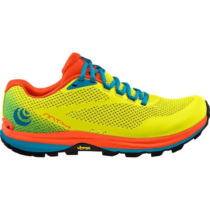 Topo Athletic MT 4 Trail Running Shoe Men 00516 Electric/Orange