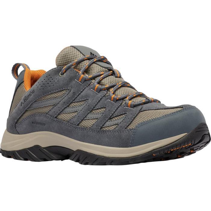 Columbia Crestwood Waterproof Hiking Shoe Men 00643 KETTLE/BL