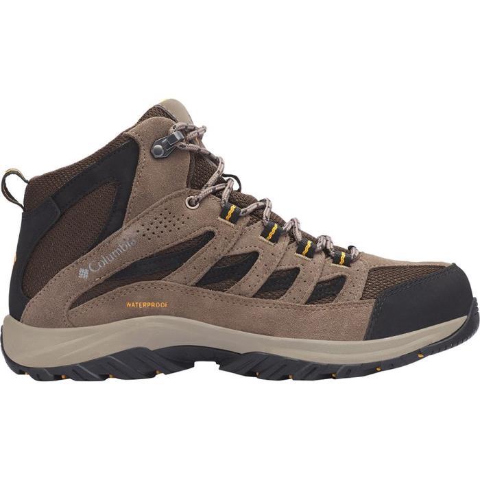 Columbia Crestwood Mid Waterproof Hiking Boot Men 00901 Cordovan/Squash
