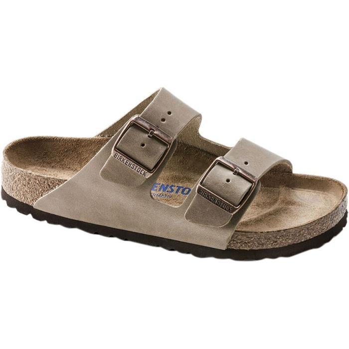 Birkenstock Arizona Soft Footbed Leather Sandal Men 00213 Tobacco Brown