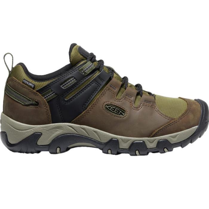 KEEN Steens WP Hiking Shoe Men 00732 Brindle/Dark Olive