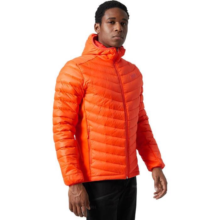 Helly Hansen Verglas Hooded Down Hybrid Insulated Jacket Men 01324 Bright Orange