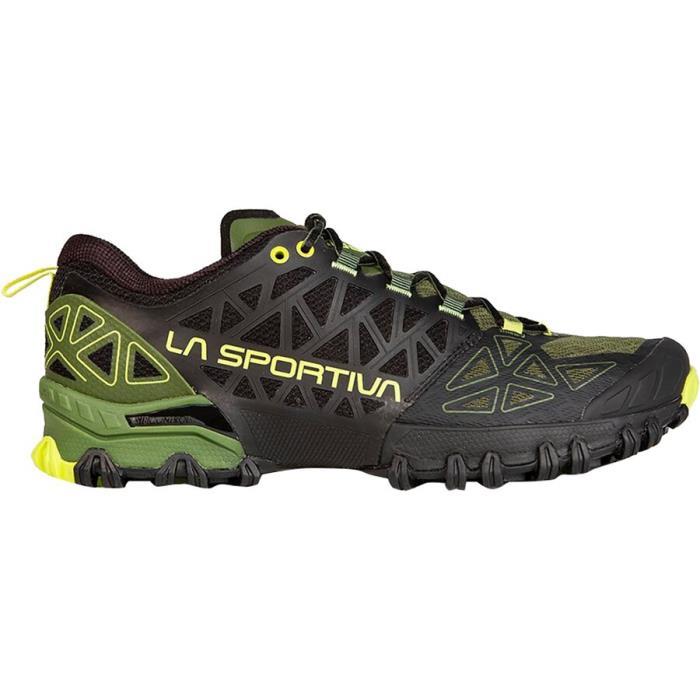 La Sportiva Bushido II Trail Running Shoe Men 00472 Olive/Neon