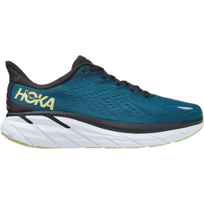 HOKA Clifton 8 Wide Running Shoe Men 00202 Blue Coral/Butterfly