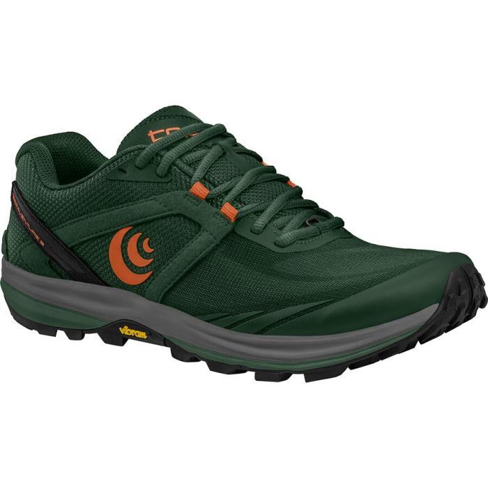 Topo Athletic Terraventure 3 Trail Running Shoe Men 00462 Dark GRN/ORANGE
