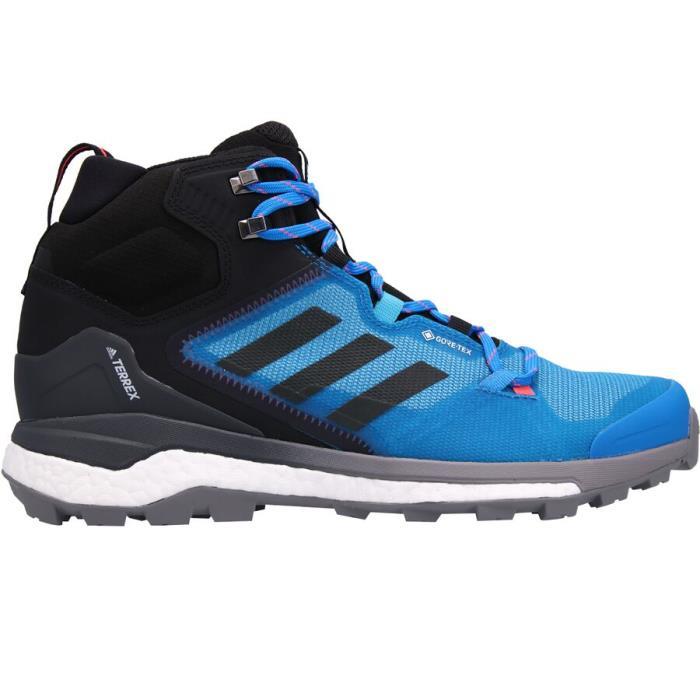 Adidas Outdoor Terrex Skychaser 2 Mid GTX Hiking Boot Men 00920 Blue Rush/Grey Six/Turbo