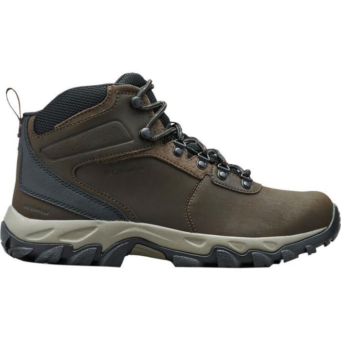 Columbia Newton Ridge Plus II Waterproof Wide Hiking Boot Men 00947 Cordovan/Squash