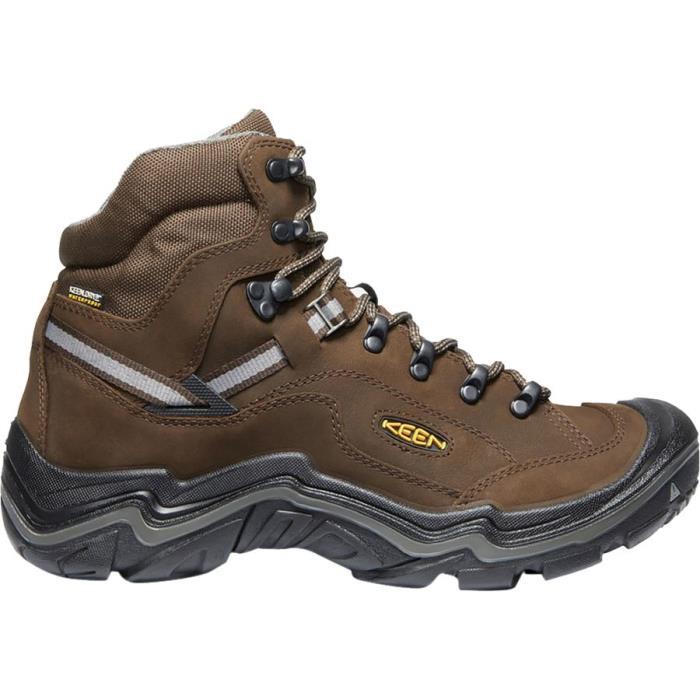 KEEN Durand II Mid Waterproof Wide Hiking Boot Men 01017 Cascade Brown/Gargoyle