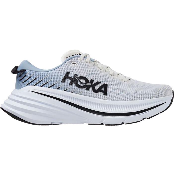 HOKA Bondi X Running Shoe Men 00548 Blanc De Blanc/Blue Fog