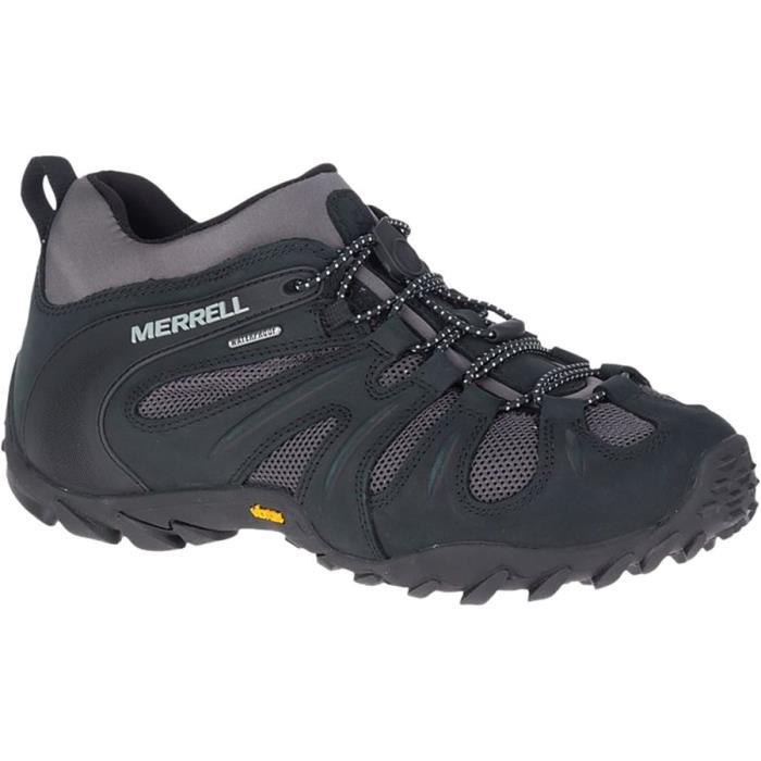 Merrell Chameleon 8 Stretch Waterproof Hiking Shoe Men 00742 BL/GREY