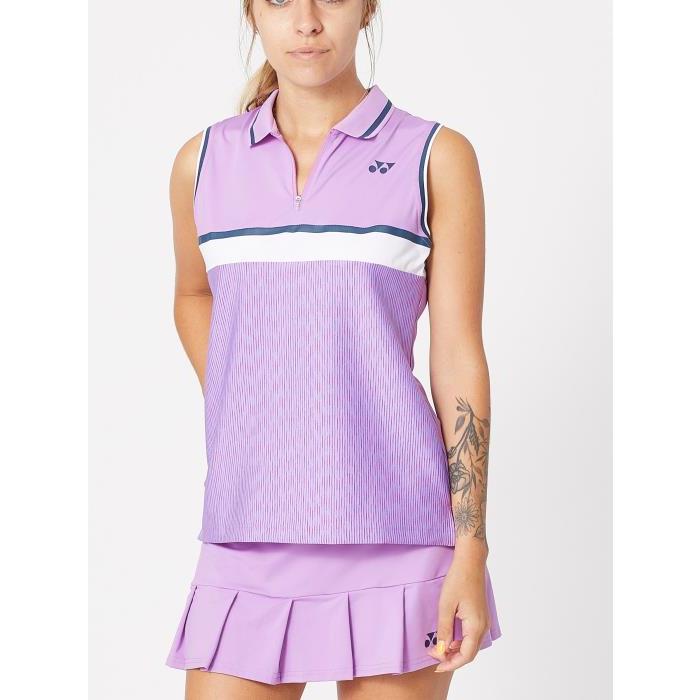 Yonex Womens Melbourne Sleeveless Polo 01216 Purple