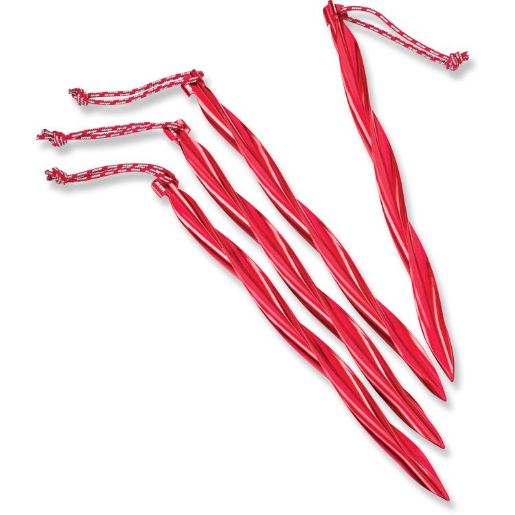 MSR Cyclone Tent Stakes Package of 4 00563 RED