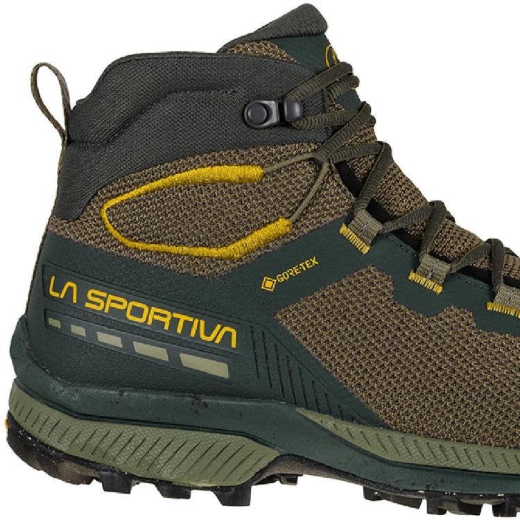 La Sportiva TX Hike Mid GTX Hiking Boots Mens 01465 CARBON/SAFFRON