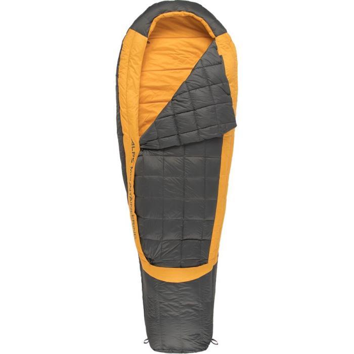 ALPS Mountaineering Dogwood + Sleeping Bag: 40F Synthetic Hike &amp; Camp 04470 Charcoal/Cantaloupe