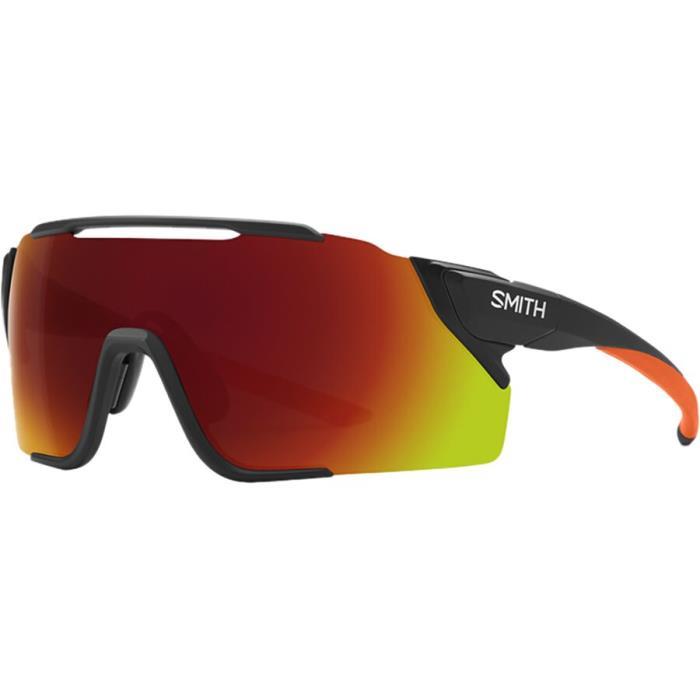 Smith Attack MAG MTB ChromaPop Sunglasses Accessories 03767 Matte BL Cinder/ChromaPop Red Mirror