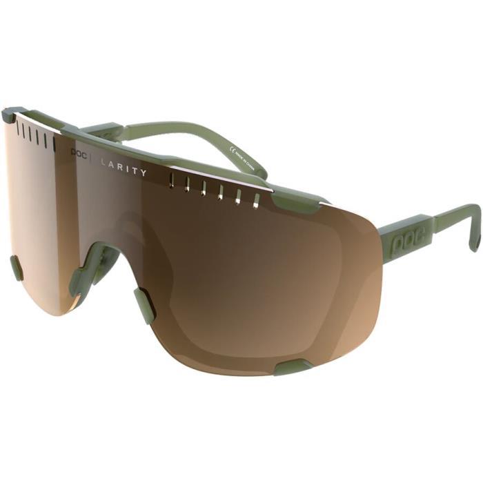 POC Devour Sunglasses Accessories 03579 Epidote GRN Translucent/Brown Silver Mirror