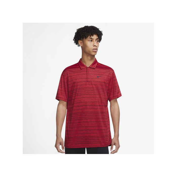 Nike TW Stripe Golf Polo 01526 Gym RED/BL