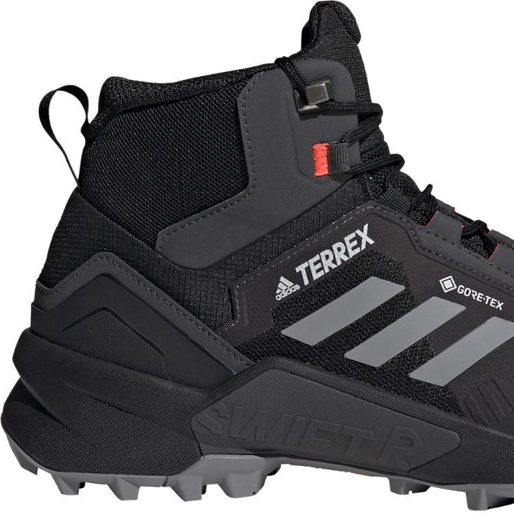 adidas Terrex Swift R3 Mid GORE TEX Hiking Boots Mens 01335 CORE BL/GREY THREE/RED
