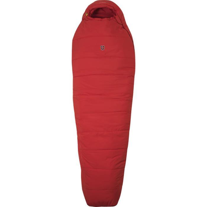 Fjallraven Skule Two Season Sleeping Bag: 45F Synthetic Hike &amp; Camp 04494 Red
