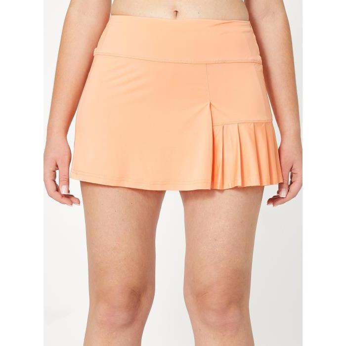 Cross Court Womens Bellini Side Pleat Skirt 01714 Orange