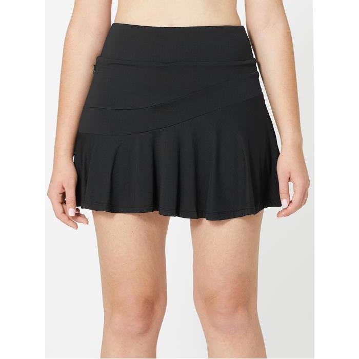 IBKUL Womens Flare Tennis Skirt Black 01600