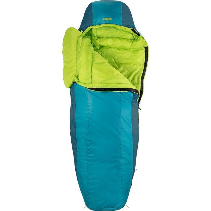 NEMO Equipment Inc. Tempo 20 Sleeping Bag: 20F Synthetic Hike &amp; Camp 04517 Spring Bud/Mayan Blue