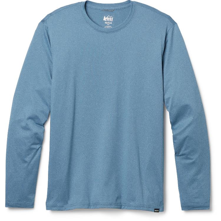 REI Co-op Co op Sahara Long Sleeve T Shirt Mens 00939 HORIZON BLUE HEATHER