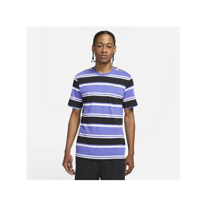 Nike Stripe T Shirt 01959 Rush VIOLET/BL/WH
