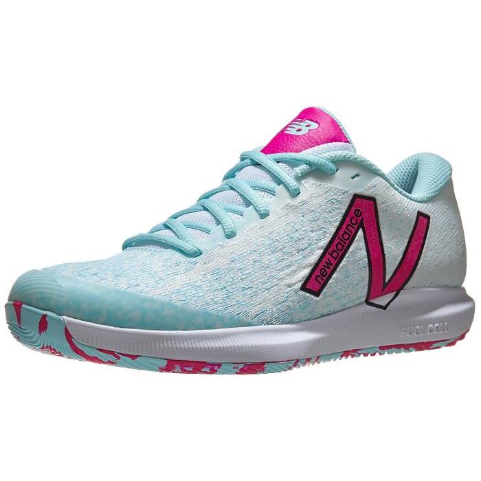 New Balance WC 996v4.5 B White/Pink Glo Womens Shoe 01001