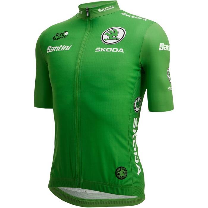Santini Tour de France Official Replica Best Sprinter Jersey Men 01844 Verde