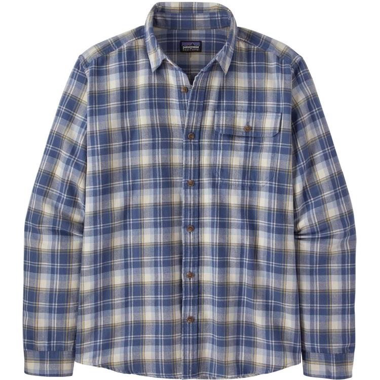 Patagonia Long Sleeve Cotton in Conversion Fjord Flannel Shirt Mens 01178 HEMLOCK GRN/GRAFT