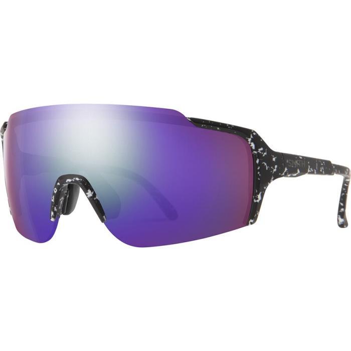 Smith Flywheel ChromaPop Sunglasses Accessories 03641 Matte BL Marble/ChromaPop Violet Mirror