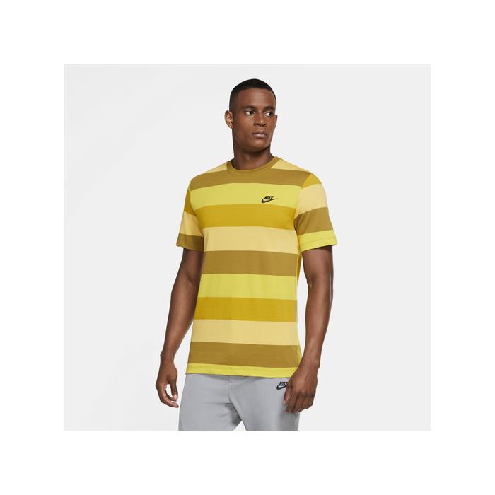 Nike Club Stripe T Shirt 02283 YEL/GREY