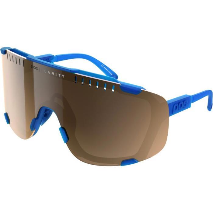 POC Devour Sunglasses Accessories 03576 Opal Blue Translucent/Brown Silver Mirror