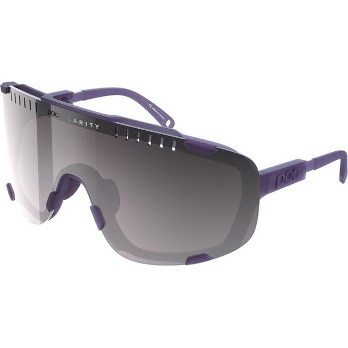 POC Devour Sunglasses Accessories 03574 Sapphire Purple Translucent/Violet Silver Mirror