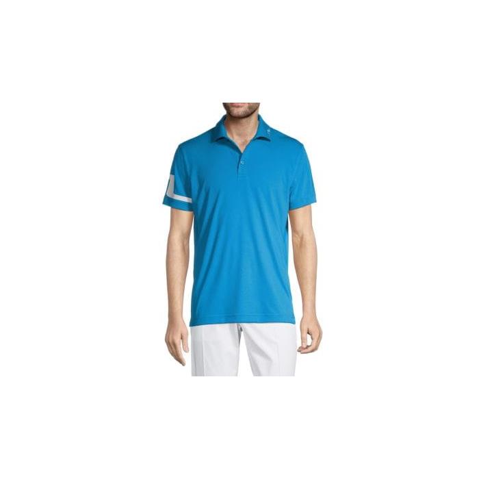 J.Lindeberg Stretch Knit Golf Polo 00006 DRESDEN BLUE
