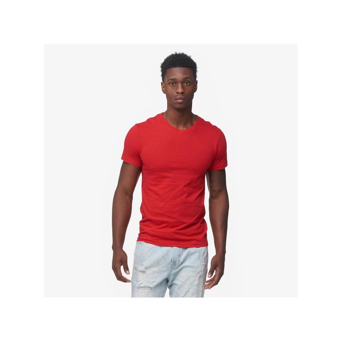 CSG Basic V Neck S/S T Shirt 02000 Red/Red
