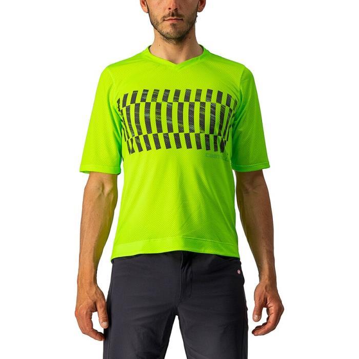 Castelli Trail Tech T Shirt Men 01789 Electric Lime/Dark Lime