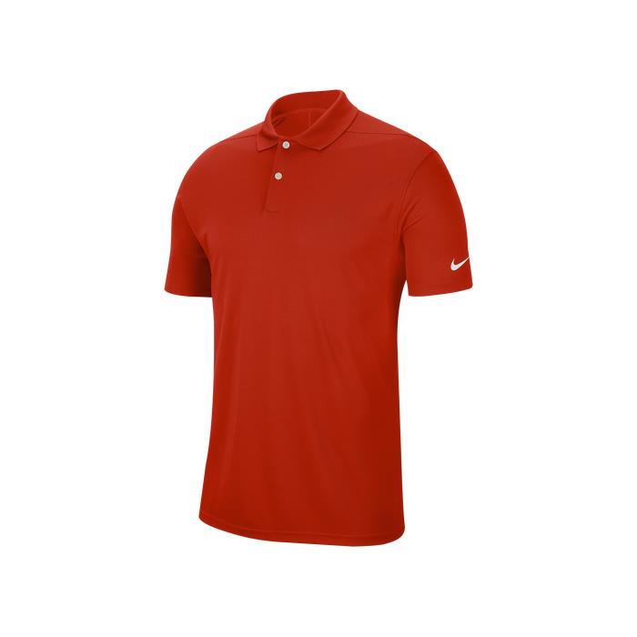 Nike Dry Victory Solid Golf Polo 01691 Team ORANGE/WH