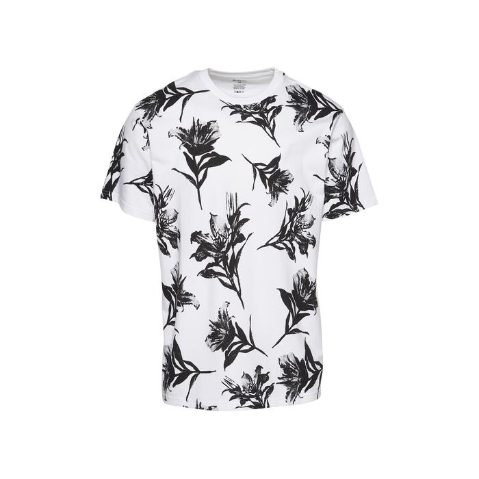 CSG Restart Floral T Shirt 02214 WH/BL