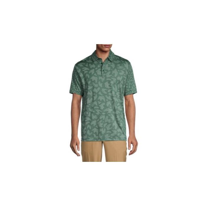 J.Lindeberg Nuno Relaxed Fit Print Polo 00034 GREEN