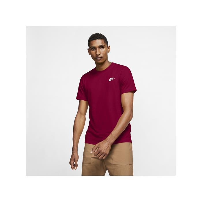 Nike Embroidered Futura T Shirt 01800 MAROON/WH