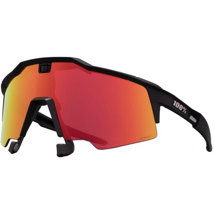 100% Speedcraft Air Sunglasses Accessories 04048 Soft Tact BL-HIPER Red Multilayer Mirror Lens