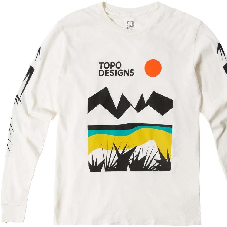 Topo Designs Desert Long Sleeve T Shirt Mens 01141 BL