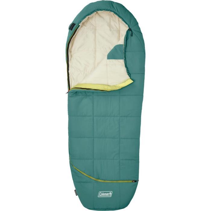 Coleman Big Bay Contour Sleeping Bag: 40F Synthetic Hike &amp; Camp 04497 Spruce