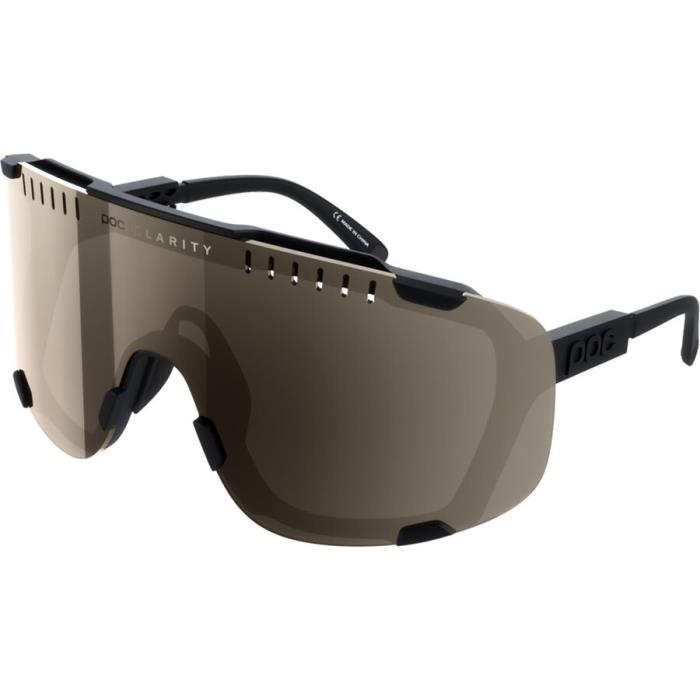 POC Devour Sunglasses Accessories 03577 Uranium BL/BROWN Silver Mirror