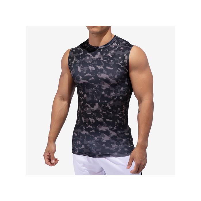 Eastbay Sleeveless Compression Top 02334 Grey Water Camo