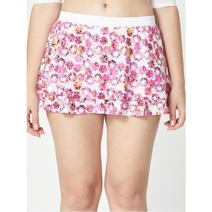 LIJA Womens Spring Blossoms Print Layer Skirt 01862