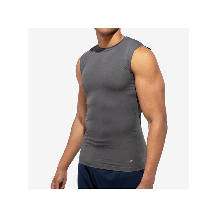 Eastbay Sleeveless Compression Top 02336 Charcoal Marled